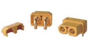 Connector, Socket, Yellow, 45A, Poles - 2, Pack of 10 pieces